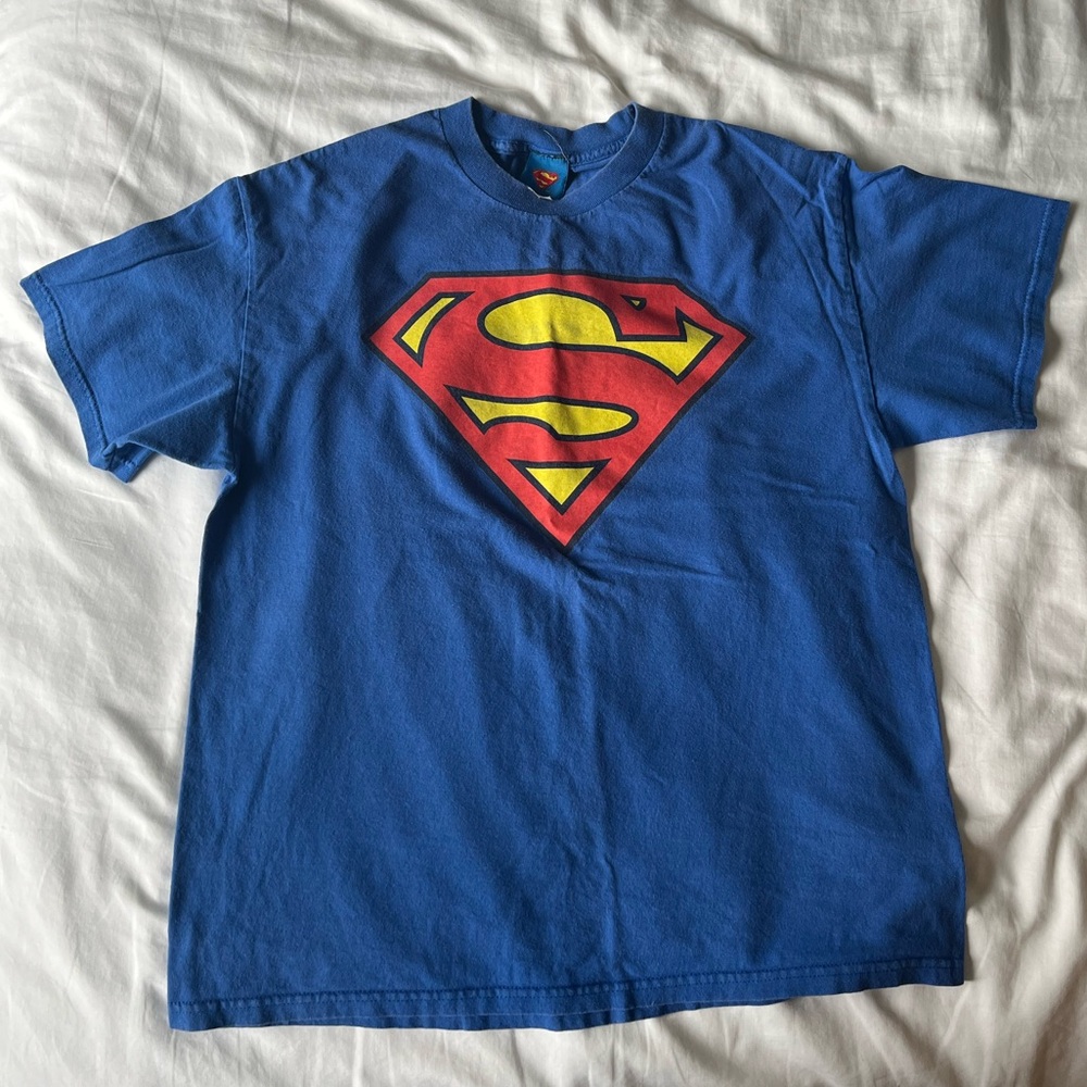 Superman Logo T-Shirt DC Comics Vintage